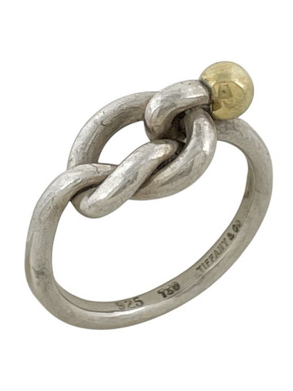 Tiffany & Co Ring Love Knot 18k Silver Gold